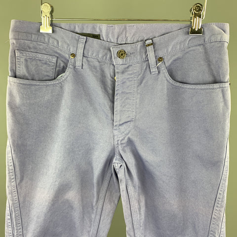 DIRK BIKKEMBERGS Talla 30 Vaqueros de doble costura morado lavanda