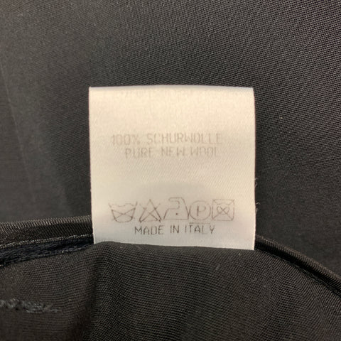 JIL SANDER Size 6 Black Silk Single Breasted Pants Suit