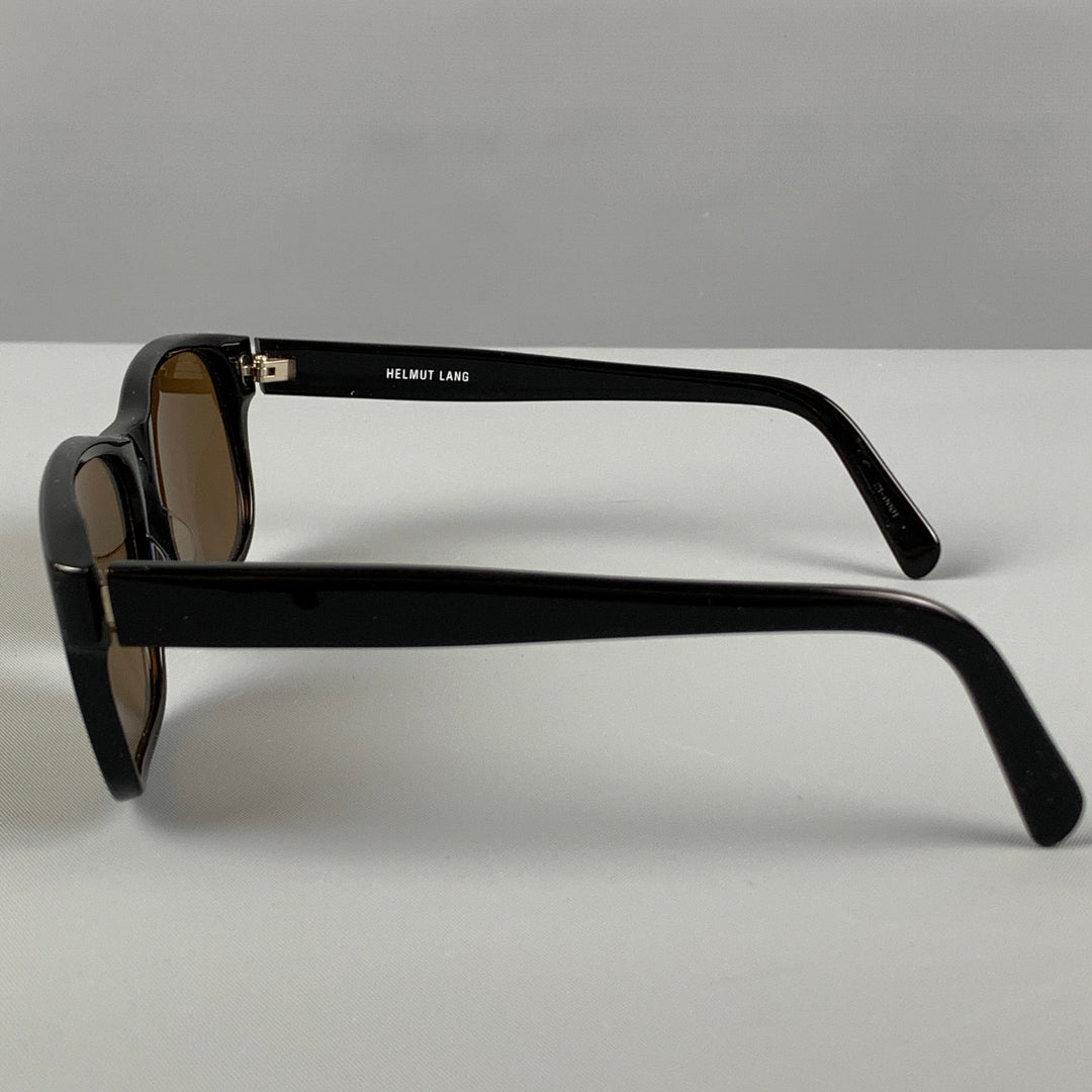 HELMUT LANG Black Acetate Tinted Sunglasses