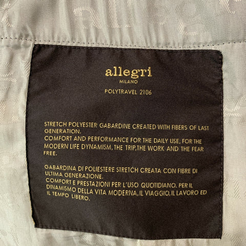 ALLEGRI Size M Navy Polyester Zip & Buttons Jacket