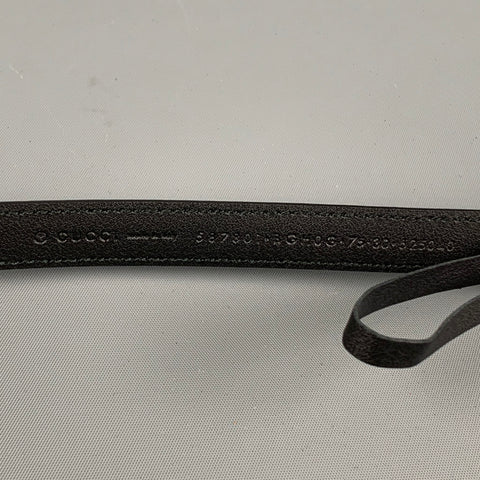 GUCCI Waist Size 30 Black Leather Belt
