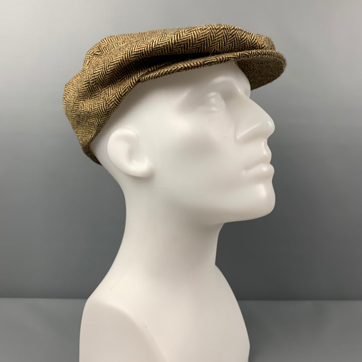 GOORIN BROTHERS Size L Brown Herringbone Wool Hat
