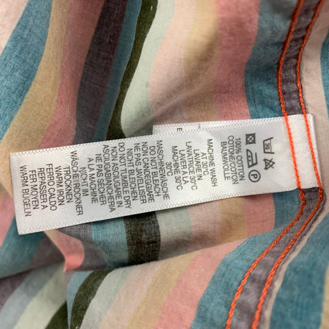 PAUL SMITH Size M Multi-Color Stripe Cotton Long Sleeve Shirt