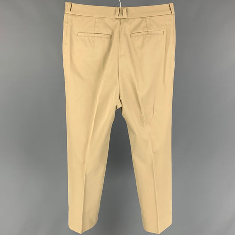 OAMC Size 30 Khaki Cotton High Rise Straight Trousers