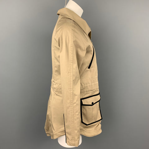 VERONICA BEARD Size 4 Khaki Cotton / Polyurethane Jacket