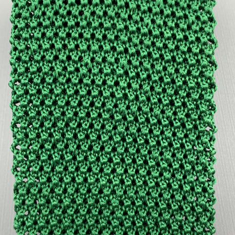 PAUL STUART Dark Green Silk Textured Knit Tie