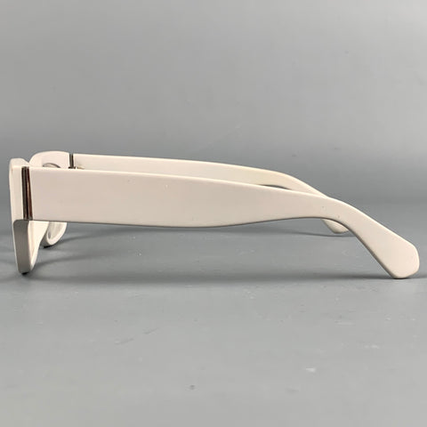 LINDA FARROW Luxe Light Gray Acetate Frames