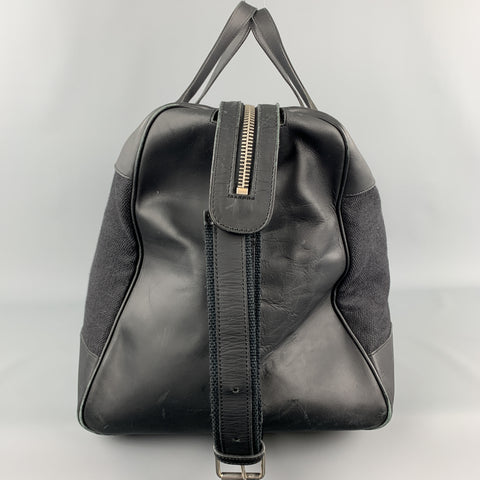 ERMENEGILDO ZEGNA Sac week-end en toile noire unie
