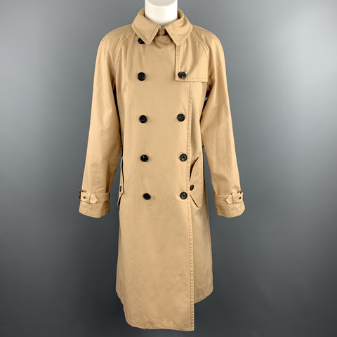 MARC JACOBS Size 6 Khaki Cotton Double Breasted A Line Trenchcoat