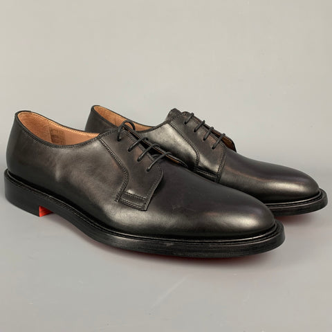 PAUL SMITH Size 12 Black Leather Lace Up Dress Shoes