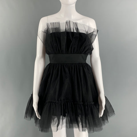 katie may mini dress KATIE MAY Size S Black Nylon Polyester Tulle Mini Dress – Sui Generis Designer Consignment