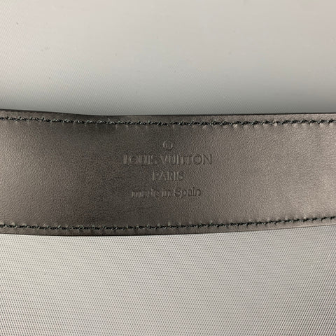 LOUIS VUITTON Size 40 Black Leather Belt