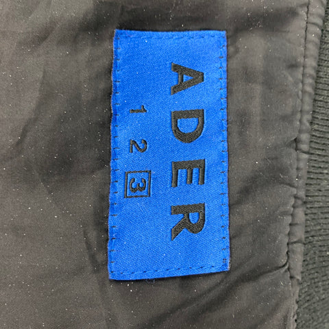 ADER ERROR Chaqueta bomber con cremallera de nailon negro talla M