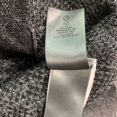 JOHN VARVATOS Size M Grey Mixed Patterns Alpaca Blend V-Neck Cardigan