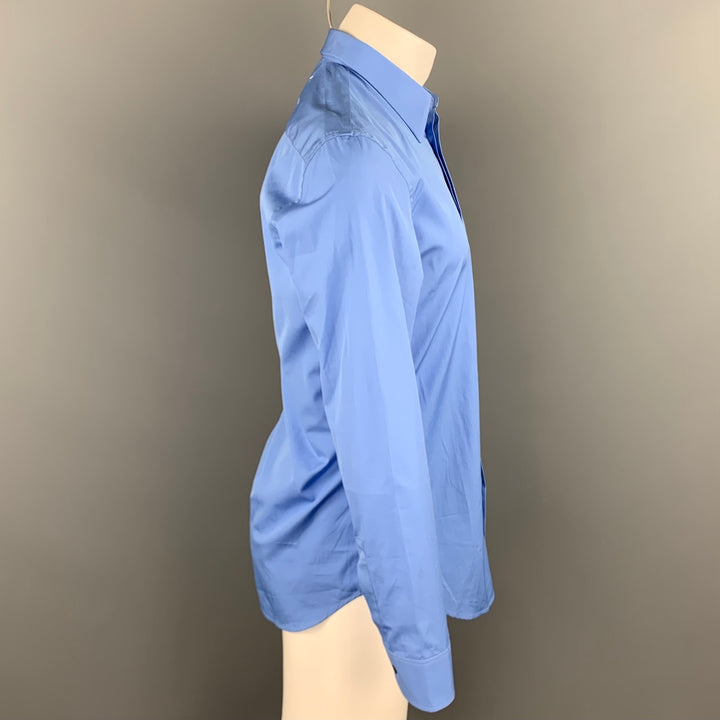MAISON MARGIELA Size M Blue Cotton Button Up Long Sleeve Shirt