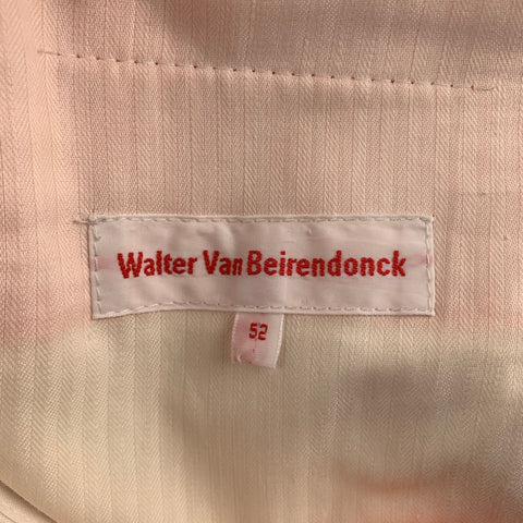WALTER VAN BEIRENDONCK Size 36 Orange Cotton Cuffed Pleated 2003 Dream Trouser Pants