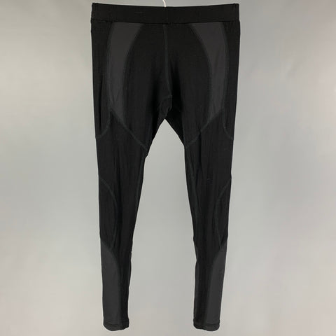 SKINGRAFT Talla S Leggings de rayón negros Pantalones casuales