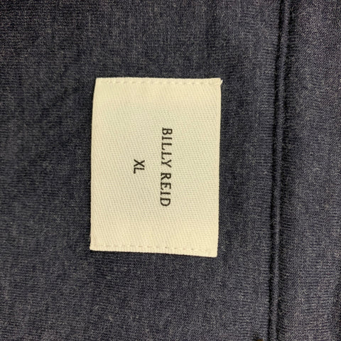 BILLY REID Size XL Navy Cotton Polyester Shirt Jacket