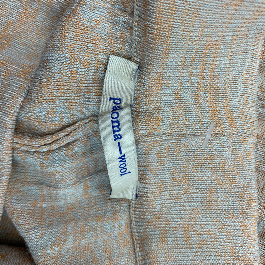 PALOMA WOOL Taille S Orange Viscose Blend Heather Pantalon décontracté taille haute