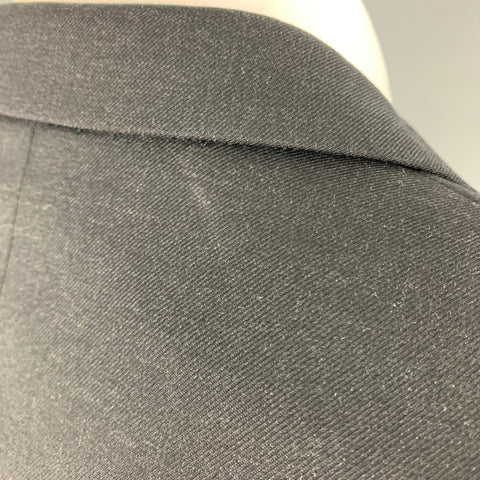 PAUL SMITH Size 42 Black Wool Notch Lapel Suit