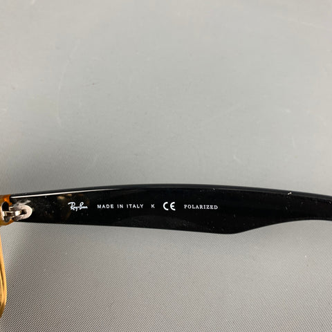 RAY-BAN Amber Black Two Tone Acetate Sunglasses & Eyewear