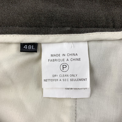 ARMANI COLLEZIONI Size 32 x 34 Slate Textured Polyester Dress Pants