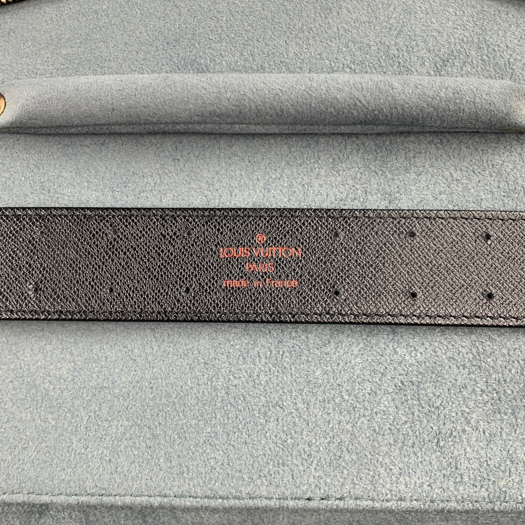 LOUIS VUITTON Ponche Monte Carlo Black Textured Epi Leather Jewelry Case