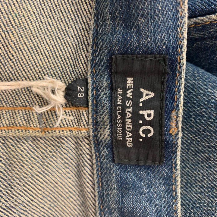 A.P.C. Size 29 Blue Cotton Washed Jeans