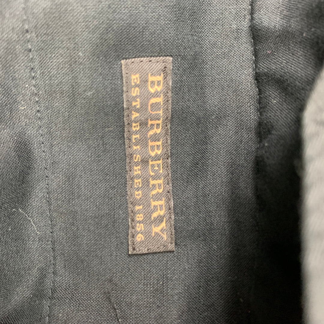 BURBERRY Talla 31 Pantalón de vestir de esmoquin de lana negro