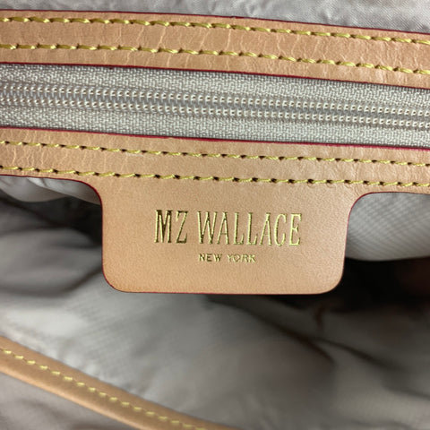 MZ WALLACE Beige Quilted Nylon Cross Body Bag