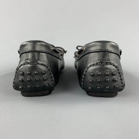 COLE HAAN Size 8.5 Black Leather Drivers Loafers