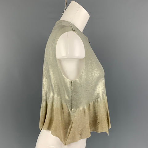 Gilet à basque en polyamide argenté HAUTE Sea Foam