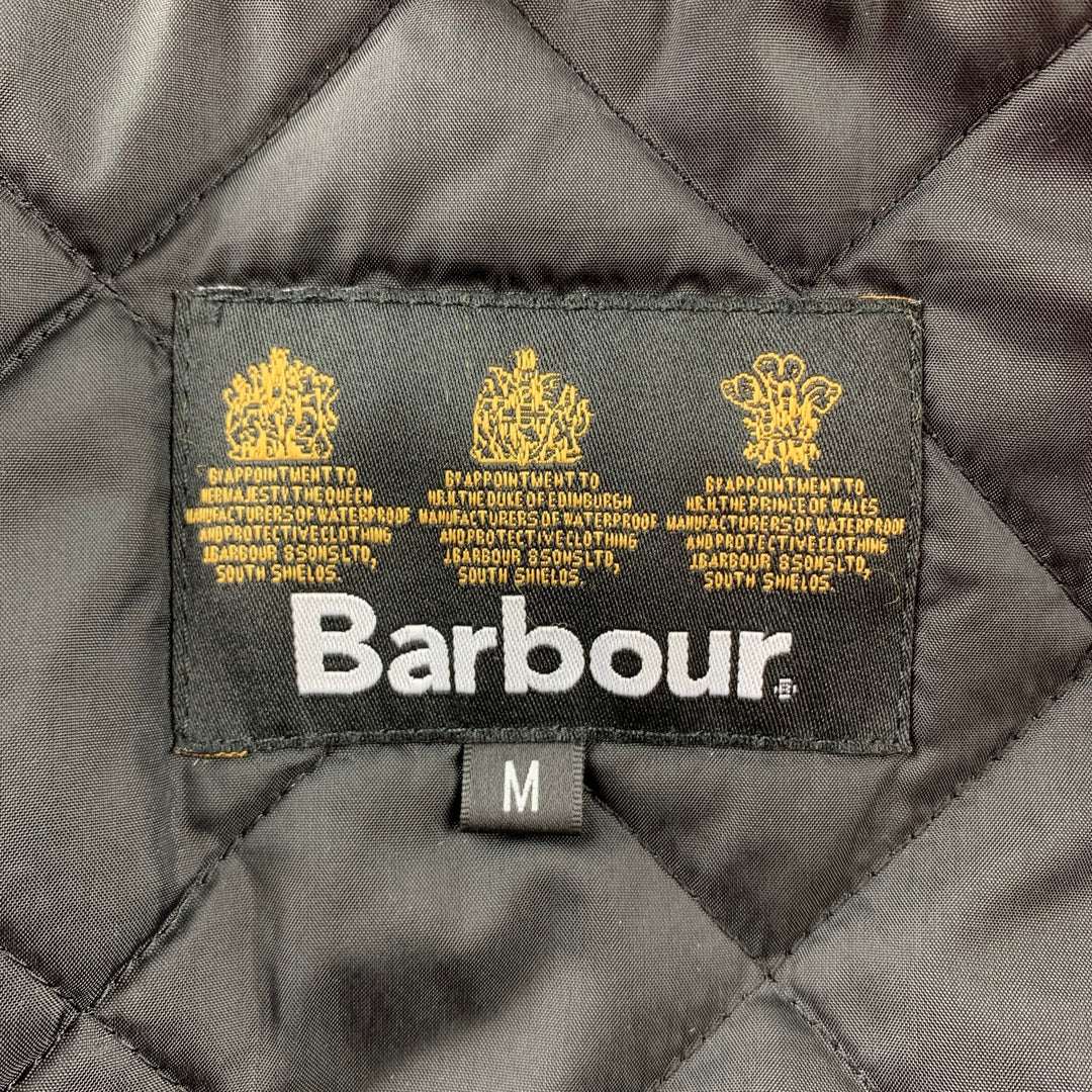 BARBOUR Sapper Talla M Chaqueta negra con cuello de pana de