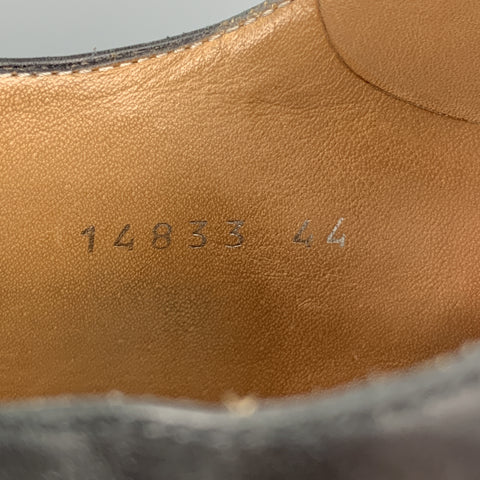 DRIES VAN NOTEN Taille 11 Noir Matériaux mélangés Cuir Track Sole Lace Up