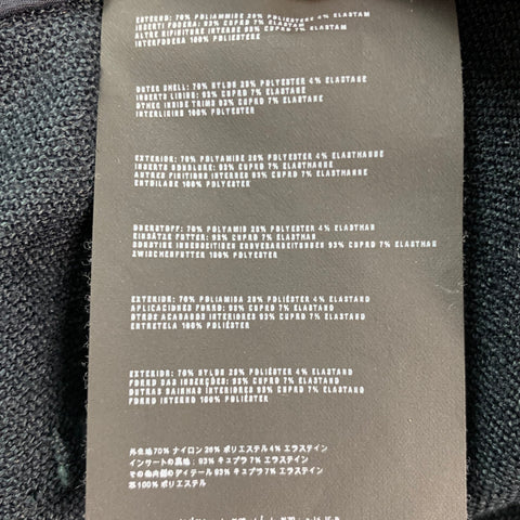 PRADA Pantalon habillé à jambe étroite en mélange de nylon bleu marine taille 2
