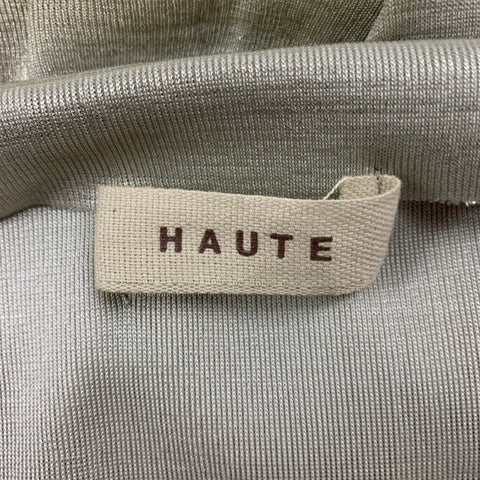 Gilet à basque en polyamide argenté HAUTE Sea Foam