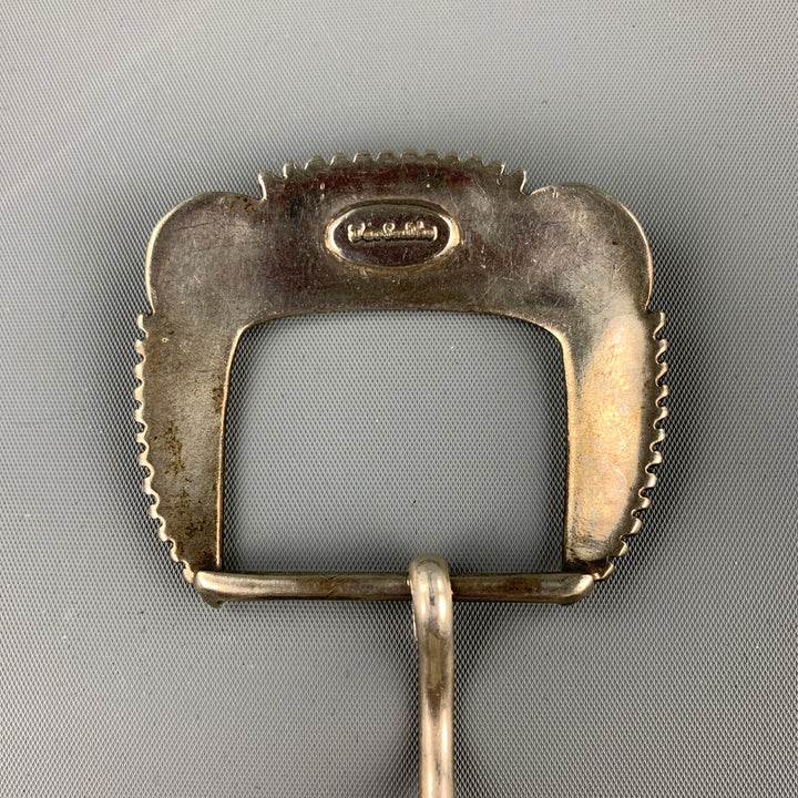 DEE SMITHS Taille unique Boucle de ceinture occidentale en métal argenté 3 pièces