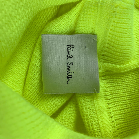 PAUL SMITH Size M Neon Knitted Polyester Turtleneck Pullover
