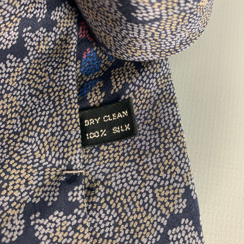 MISSONI Grey Blue Abstract Silk Tie