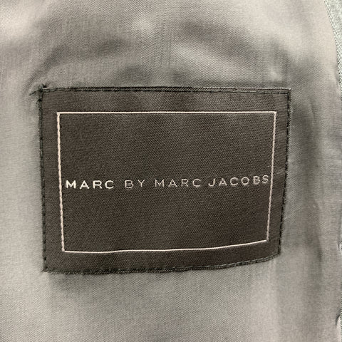 MARC by MARC JACOBS Size 42 Dark Gray Stripe Wool Notch Lapel Sport Coat