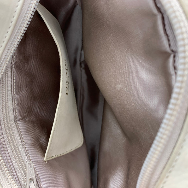ESCADA Cream Quilted Suede Cross Body Handbag