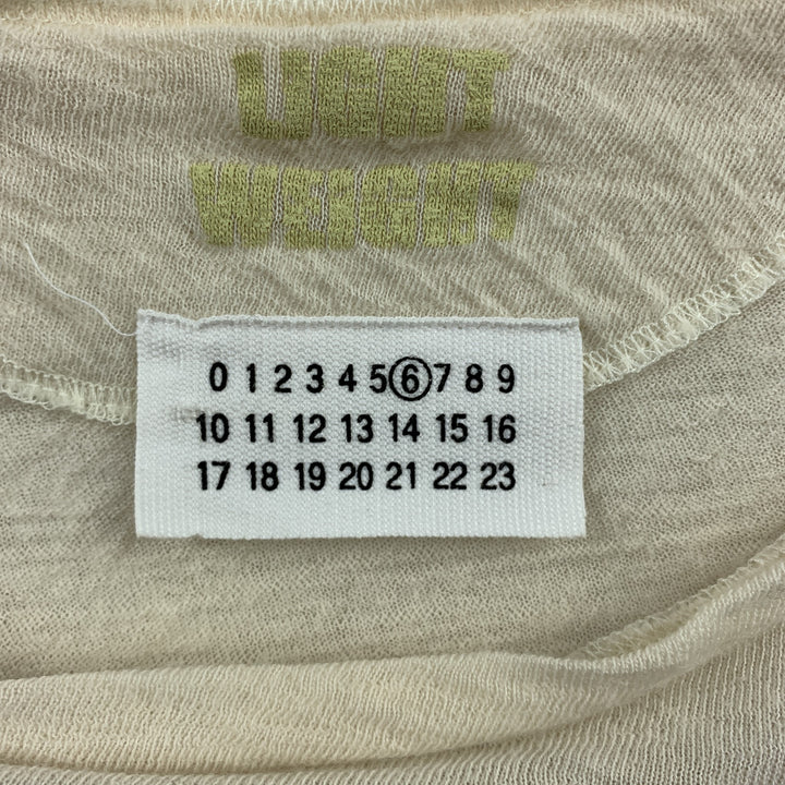 MAISON MARTIN MARGIELA Size M Beige Knitted Wool Pullover