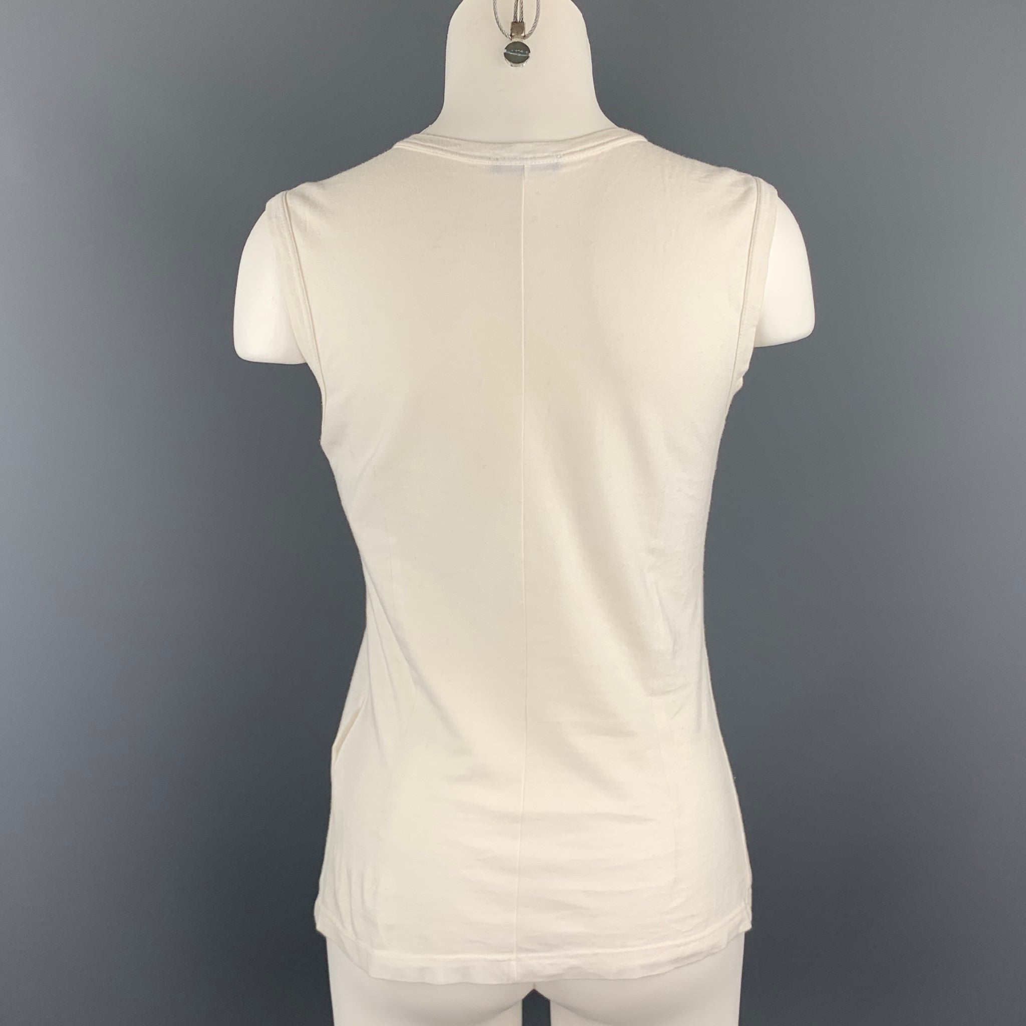 大人気！！　Ann Demeulemeester タンクトップ　ホワイト 新品未使用 ANN DEMEULEMEESTER タンクトップ ホワイト - メルカリ