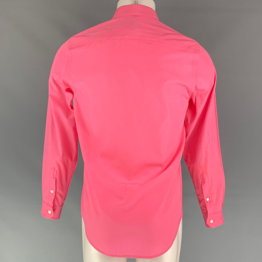 A.P.C. Size S Pink Polyester / Cotton Button Up Long Sleeve Shirt