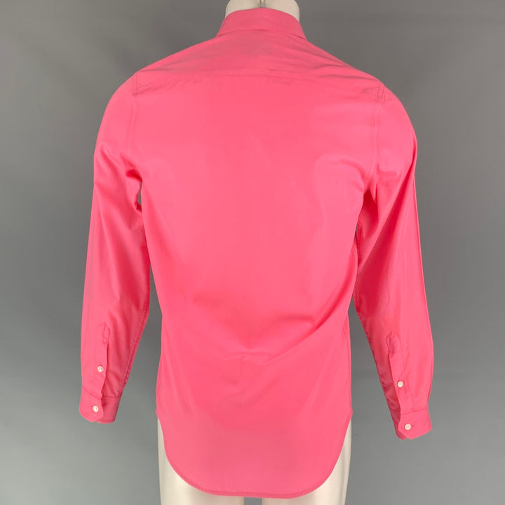 A.P.C. Size S Pink Polyester / Cotton Button Up Long Sleeve Shirt