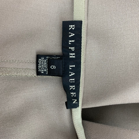 RALPH LAUREN Black Label Size 6 Beige Wool Blend Dress Pants