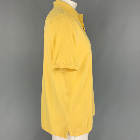 POLO by RALPH LAUREN Size L Yellow Cotton Short Sleeve Polo