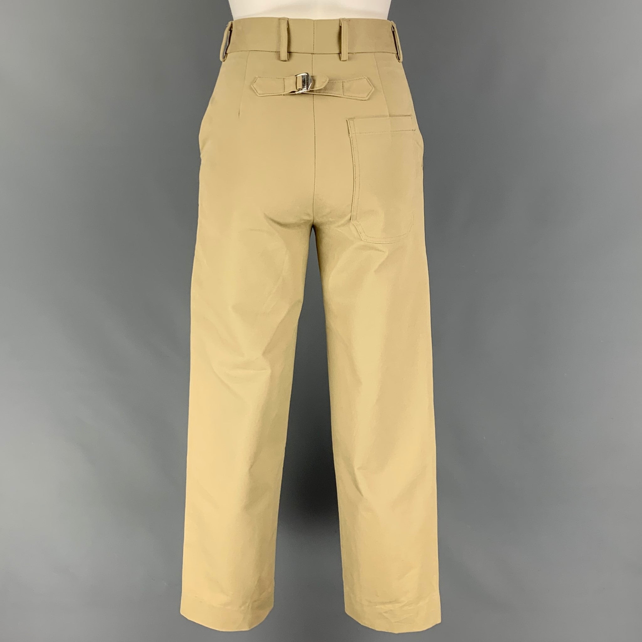 O'Connell's plain front Cotton Dress Gabardine Trousers - Khaki - Men's  Clothing, Traditional Natural shouldered clothing, preppy apparel