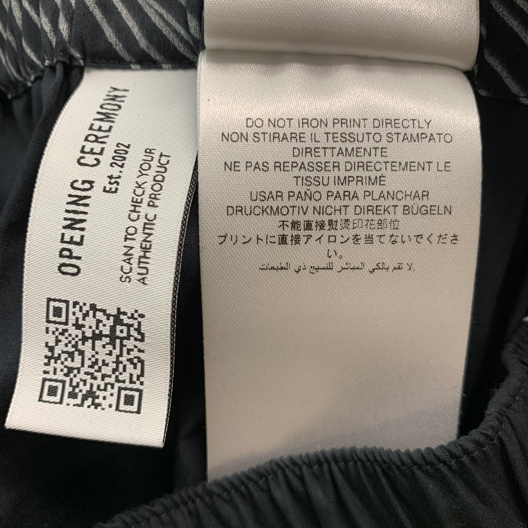 OPENING CEREMONY Size S Black White Print Cotton Set