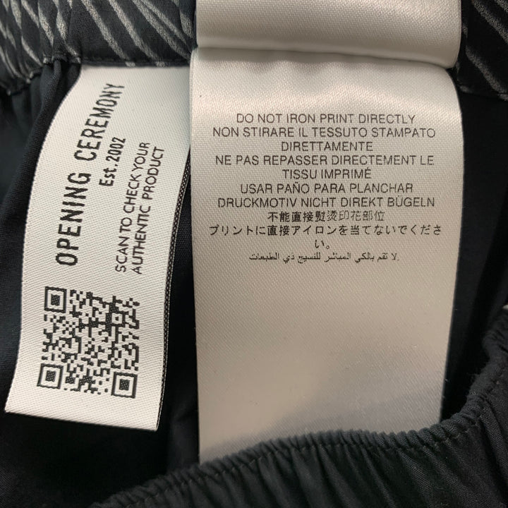 OPENING CEREMONY Size S Black White Print Cotton Set